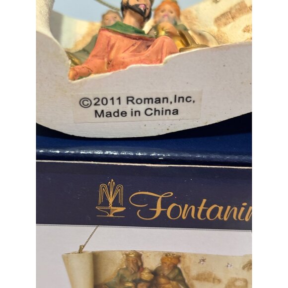 Fontanini Three Kings Scroll Ornament 2.5" Roman Inc. - Picture 3 of 3